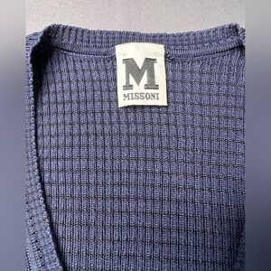 Missoni Navy Blue Knit Sweater – Bell Sleeves – Size 2